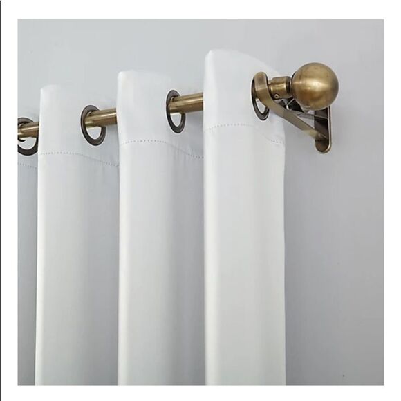 Sun Zero Theater 100% Blackout Grommet Curtain Single Panel, 52" x 120" Pearl - Picture 2 of 8